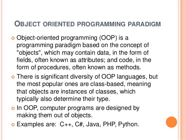 Programming paradigm
