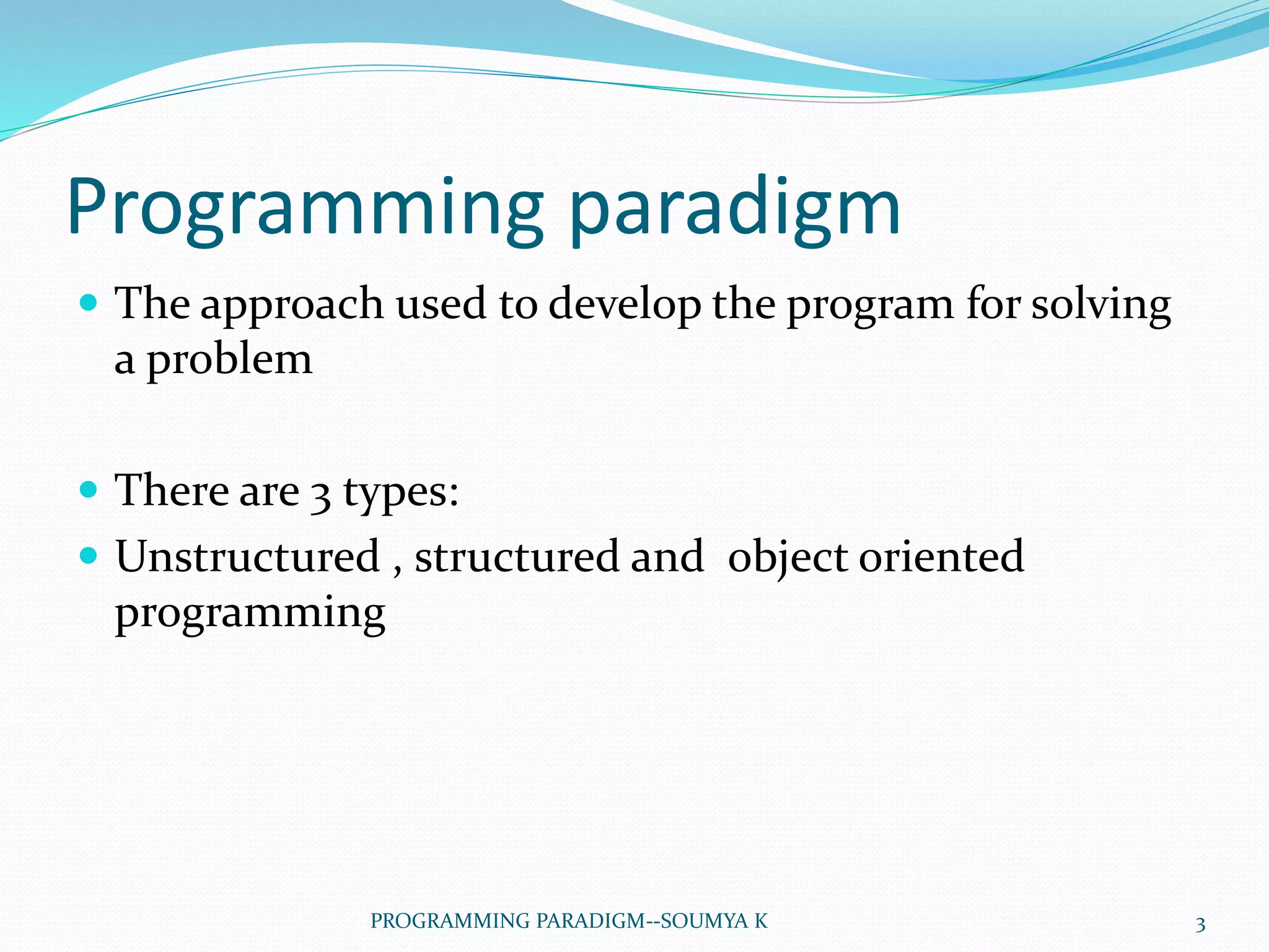Programming paradigm | PPT