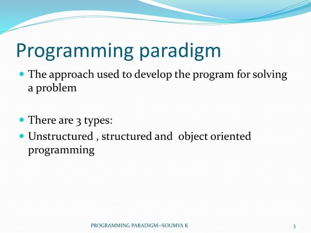 Programming paradigm | PPT