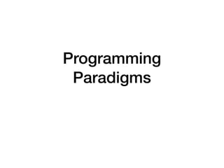 Programming paradigms | PPT