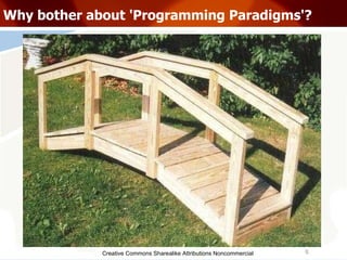 Creative Commons Sharealike Attributions Noncommercial Why bother about 'Programming Paradigms'? 