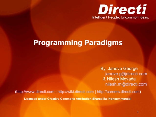 Programming Paradigms | PPT | Programming Languages | Computing