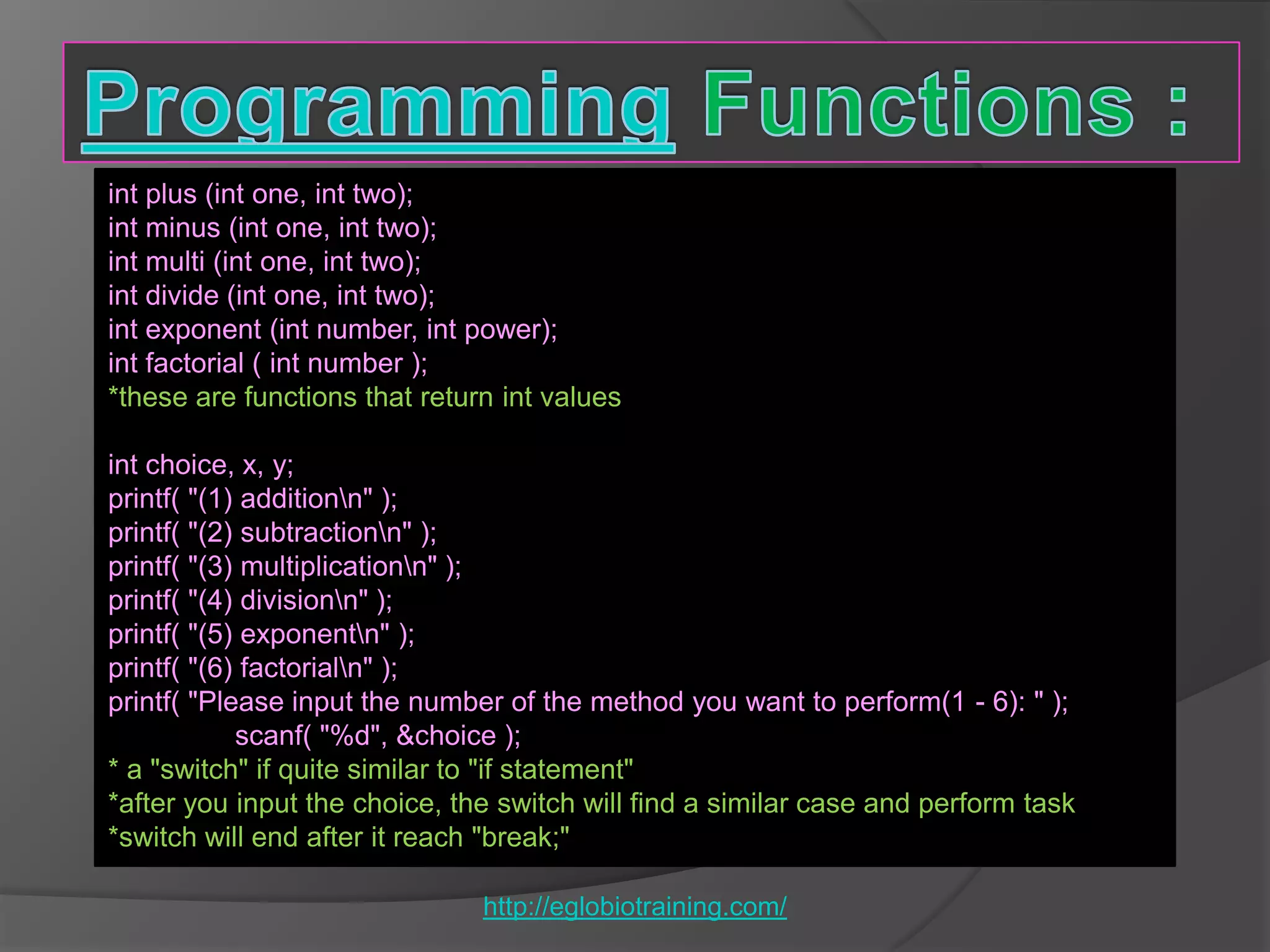 Programming ppt files (final) | PPT