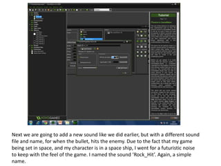 Unit 73- Criteria 4: Programming Sounds Into a Video Game. | PPT