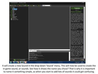Unit 73- Criteria 4: Programming Sounds Into a Video Game. | PPT