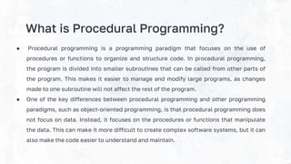 Programming Presentation.pptx | Programming Languages | Computing