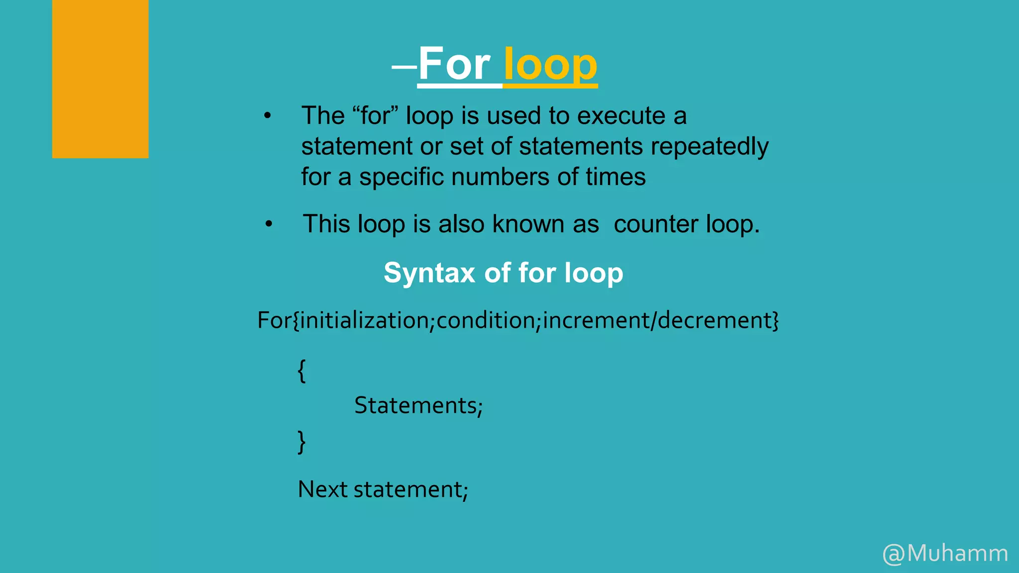 Loops in c++ programming language | PPT