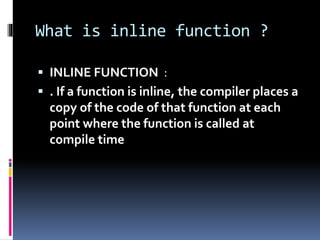 inline function | PPT