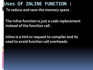 inline function | PPT