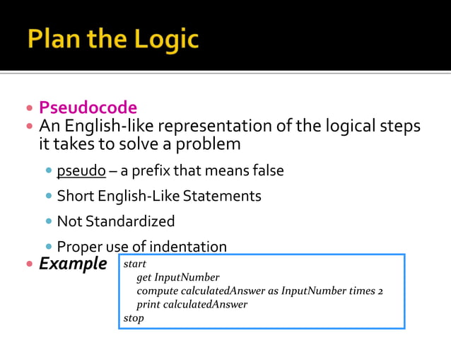 Programming process and flowchart | PPT