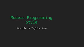 Programming_Style with modern blend mode | PPT