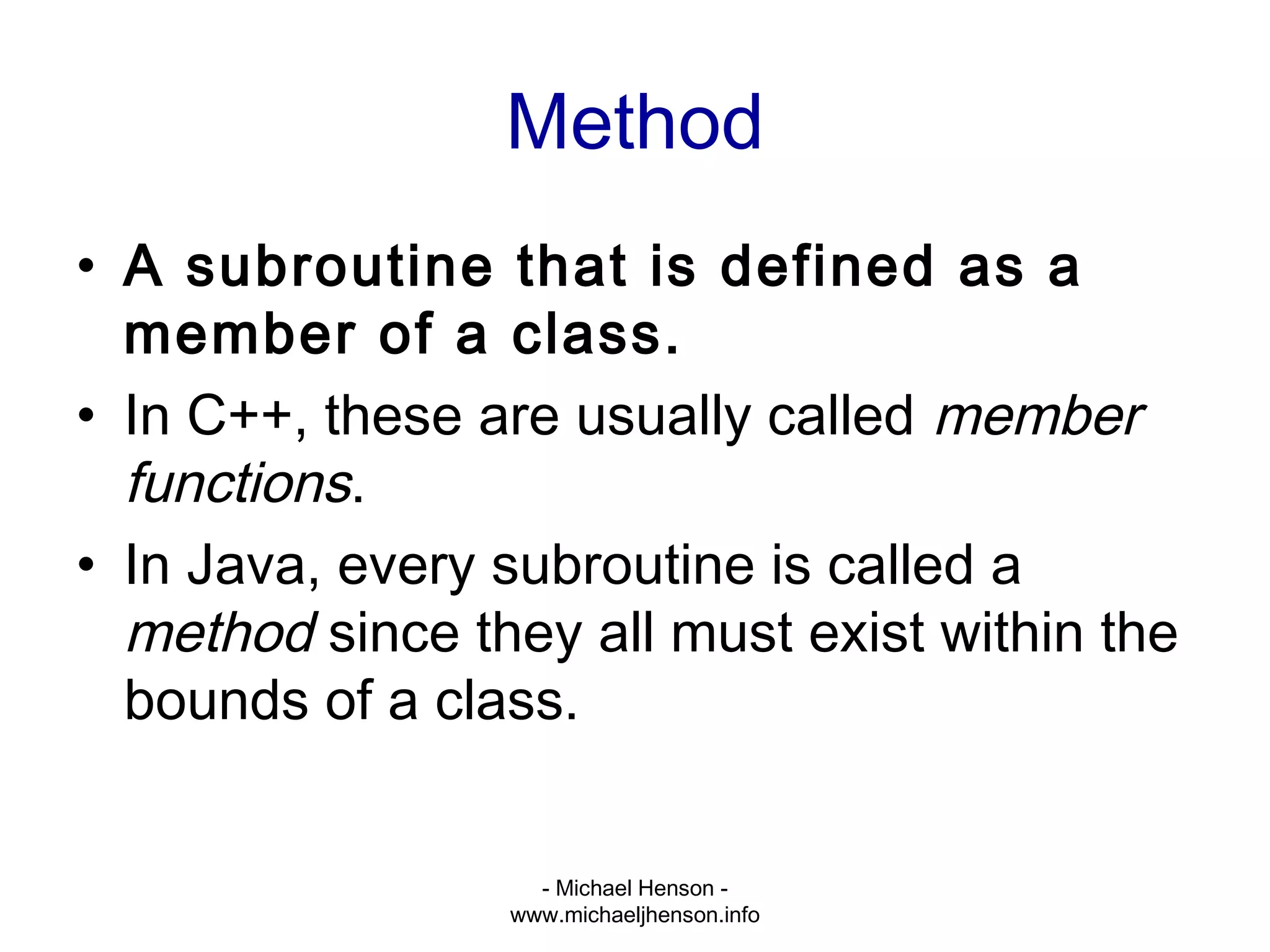 Programming Terminology | PPT