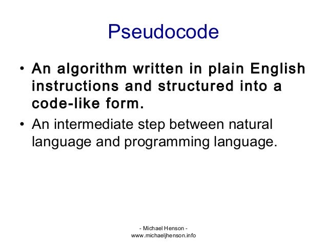 Programming Terminology