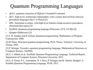 Programming the Quantum Future | PPT
