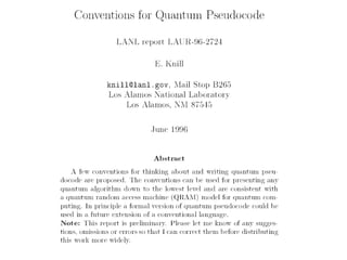 Programming the Quantum Future | PPTX