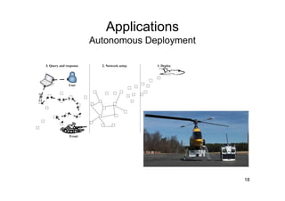 Applications
Autonomous Deployment




                        18
 