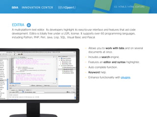 text editor java perl html syntax highlighting... Programming tools for developers | PDF
