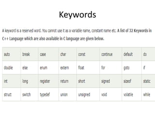 Keywords
 