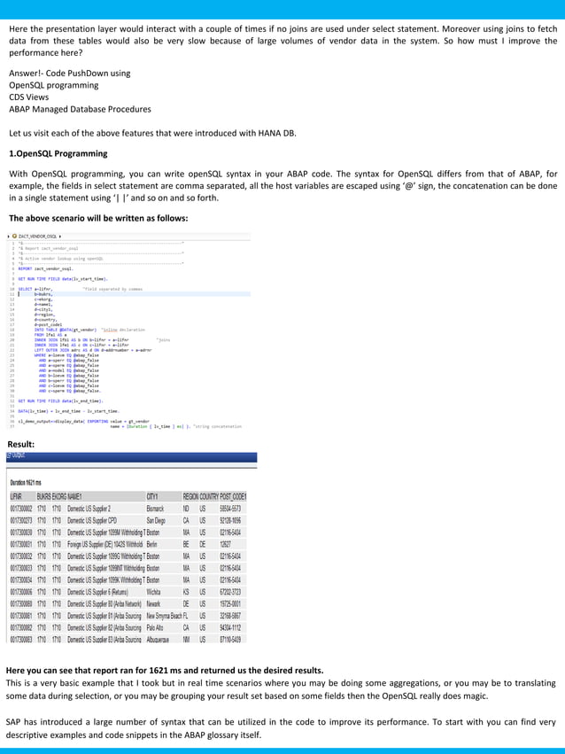 Beginner's Guide: Programming with ABAP on HANA | PDF