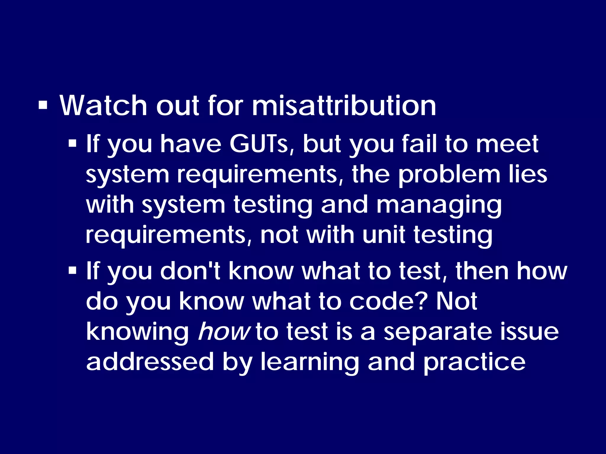 Programming with GUTs