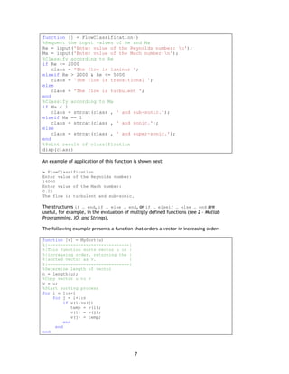 Programming withmatlab | PDF