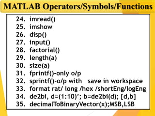 Programming with matlab session 1 | PPT