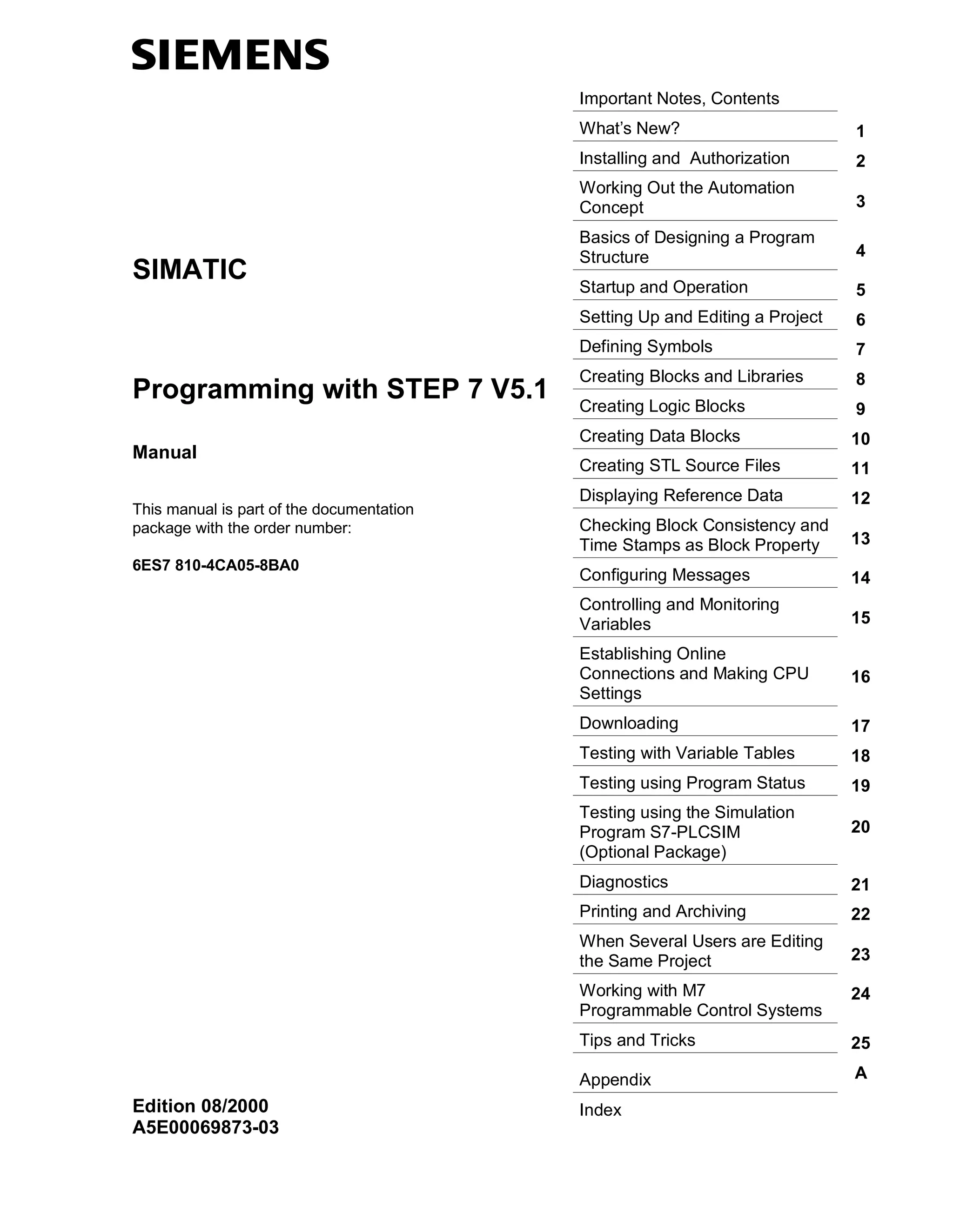 Programming With Step7 V5.1 | PDF