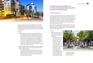 36 Program dla Torunia Program dla Torunia 37 
skończyć z polityką budowania osiedli socjalnych, które tworzą getta 
biedy. Dlatego wdrożymy mechanizm pozyskiwania przez miasto poje-dynczych 
mieszkań w spółdzielniach mieszkaniowych z przeznaczeniem 
na mieszkania socjalne (rozproszenie pojedynczych mieszkań socjalnych 
w całym mieście). 
W tym celu: 
1. Wdrożymy program budowy tanich mieszkań dla młodych ludzi; 
System budowy tanich mieszkań oparty jest o założenie, iż inwestor, 
czyli TBS nie działając dla zysku, zbuduje budynek mieszkalny z lo-kalami, 
których cena nie przekroczy 3 tyś. zł za metr kwadratowy, 
i które lokatorzy mogą wykupić, płacąc przez 20 lat miesięczne 
opłaty ratalne. W ten sposób lokatorzy stopniowo dochodzą do wła-sności. 
Kredyt na budowę budynku mieszkaniowego zaciąga spółka 
komunalna, w związku z tym mieszkańcy omijają główną prze-szkodę, 
jaką jest uzyskanie kredytu w banku. Oprócz opłat ratalnych 
przyszli nabywcy będą opłacać czynsz. 
2. Wdrożymy program budowy tanich mieszkań rodzinnych o podwyż-szonym 
standardzie z jednoczesnym zwiększaniem zasobów komu-nalnych 
mieszkań socjalnych; 
System budowy tanich i dużych mieszkań rodzinnych o podwyższo-nym 
standardzie oparty jest o założenie, iż inwestor, czyli TBS zbu-duje 
budynek mieszkalny z lokalami, które lokatorzy mogą wykupić, 
oddając w rozliczeniu swoje mieszkanie, które stanie się zasobem 
komunalnym mieszkań socjalnych. 
5. Przyjazna przestrzeń publiczna na 
osiedlach, zachęcająca do rekreacji i spotkań 
oraz aktywności gospodarczej 
5.1 Przestrzeń publiczna 
Ulice, place, parki i budynki publiczne to nasze codzienne środowisko, od 
którego zależy jakość życia. Przestrzeń publiczna powinna być komfor-towa, 
funkcjonalna, bezpieczna i dostępna dla wszystkich niezależnie od 
wieku, sprawności fizycznej, stanu zdrowia, zasobności portfela i miejsca 
zamieszkania. Proponujemy przeniesienie nacisku z wysokobudżeto-wych 
inwestycji na racjonalne i konkretne usprawnienia, które przyno-szą 
odczuwalną poprawę jakości życia. 
Naszym celem jest zagospodarowanie przestrzeni miasta w taki sposób, 
aby mieszkańcy i turyści chętniej w niej przebywali. Pojawią się miejsca 
spotkań i rekreacji. Nowe ławki, fontanny i małe skwery będą zachętą do 
korzystania z przestrzeni publicznej. 
W tym celu: 
1. Wprowadzimy strefy uspoko-jonego 
ruchu jako standard dla 
wszystkich ulic na osiedlach 
mieszkalnych. 
Ulica osiedlowa może wy-glądać 
inaczej niż proponują 
mieszkańcom pracownicy 
MZD. Ulice mogą być bez-pieczne, 
ciche i zielone. 
Istnieje wiele sposobów, aby 
ograniczyć prędkość, stwo-rzyć 
bezpieczne warunki dla 
wszystkich mieszkańców 
i jednocześnie nie tracić 
miejsc parkingowych. Bę-dziemy 
sadzić drzewa dające 
cień oraz przydrożną zieleń. 
Wprowadzimy system podle-wania 
ulicznej zieleni z wody 
deszczowej. Przy drogach 
pojawią się ławki, miejsca 
odpoczynku i zabaw. 
 