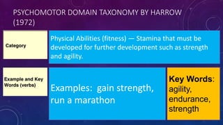 Physical Abilities (fitness) — Stamina that must be
developed for further development such as strength
and agility.
Exampl...