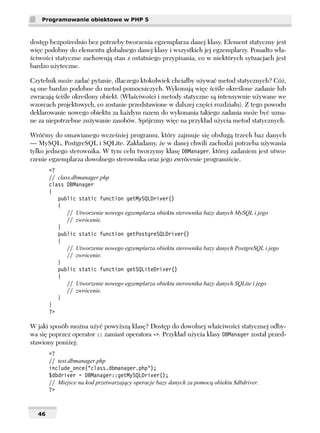 Programowanie obiektowe w PHP 5 | PDF