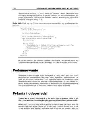Programowanie obiektowe w Visual Basic .NET dla każdego | PDF