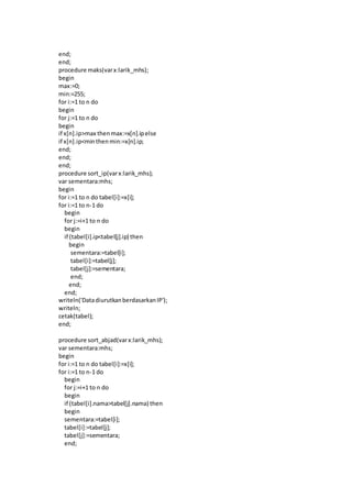 Program pascal menghitung ipk | PDF | Free Download