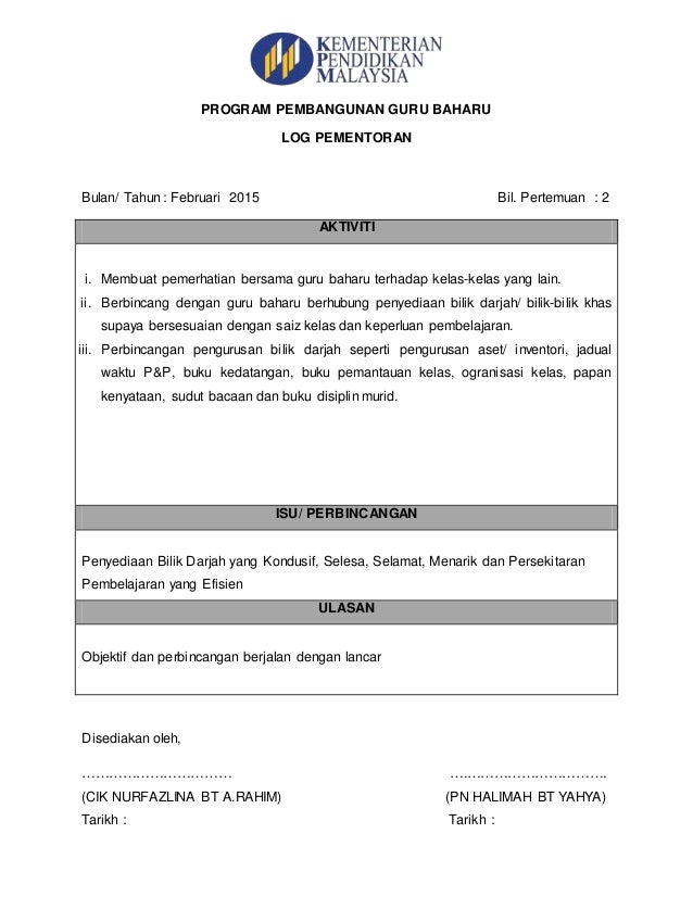 contoh folio program pembangunan guru baharu contoh folio program pembangunan guru baharu