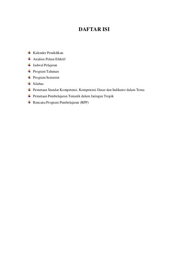 Program Pembelajaran Karakter Bangsa Smt 1 Kls Vi 2012 2013