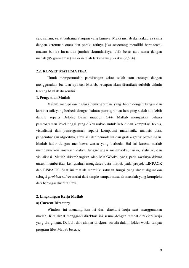 Program perhitungan zakat dengan Program perhitungan zakat dengan