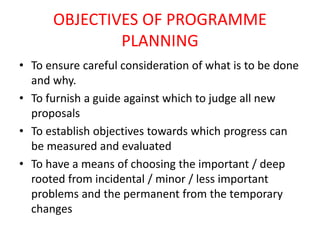 Program planning | PPTX