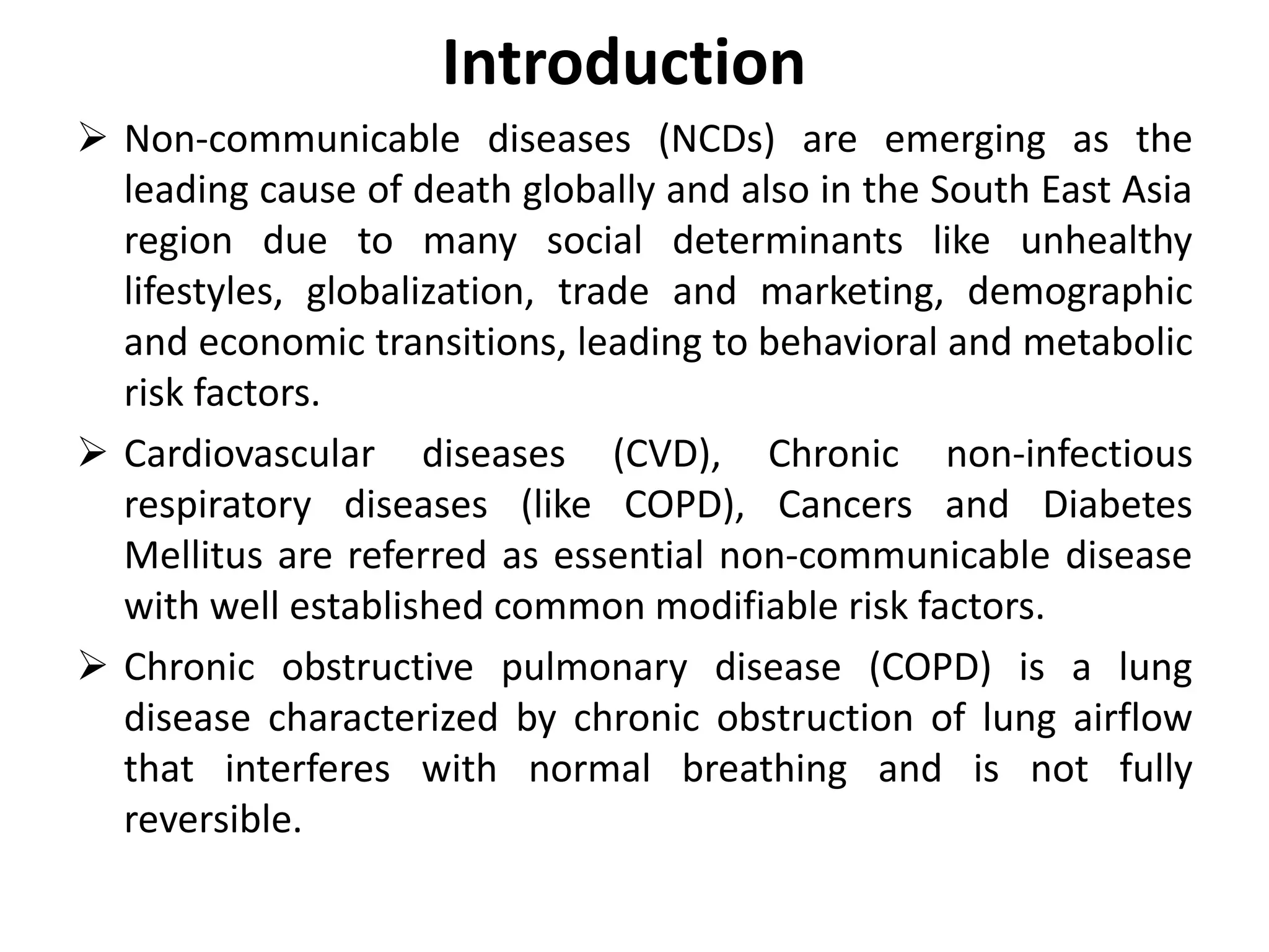 Program, plan, policy, strategies and SWOT analysis of COPD in Nepal | PPTX