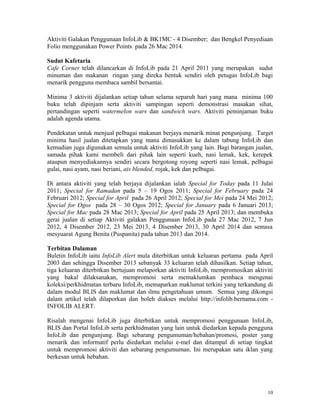 Program promosi infolib bernama | DOC