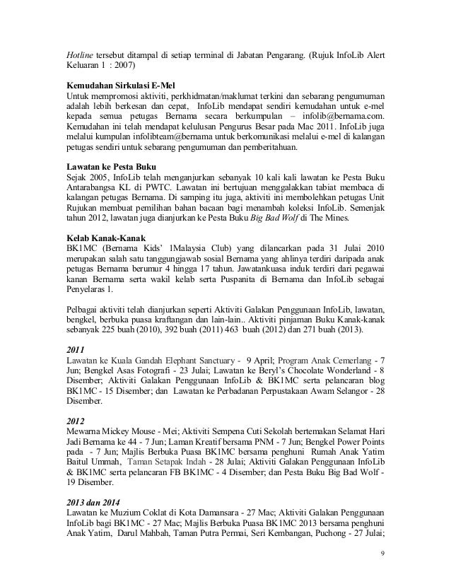 Program promosi infolib bernama