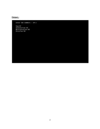 Basic Programs of C++ | DOCX
