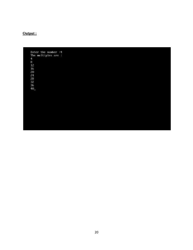 Basic Programs of C++