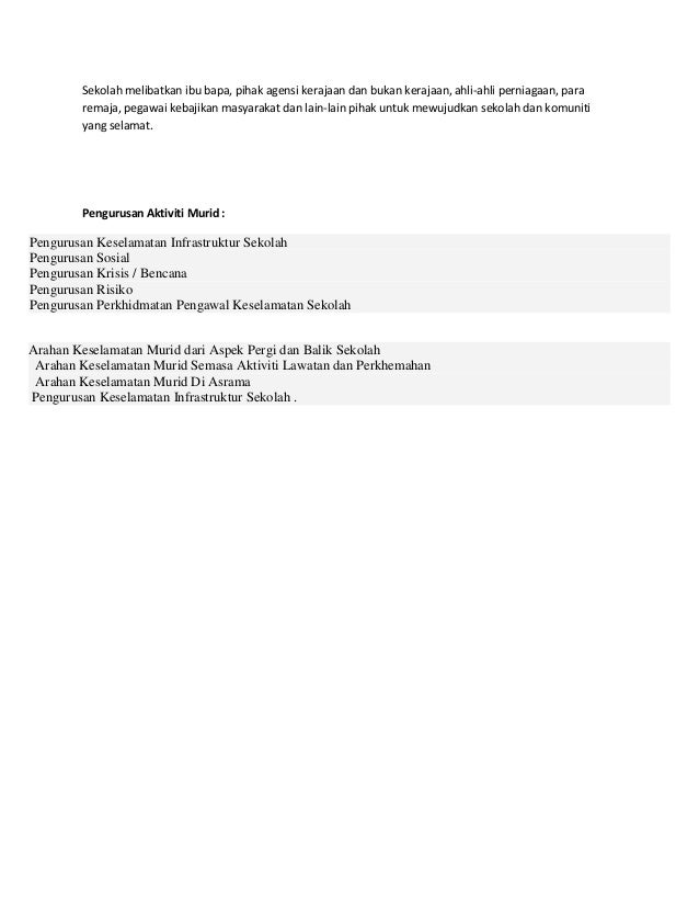 Aktiviti Program Sekolah Selamat