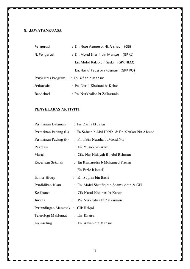 Program Selepas Upsr 2015