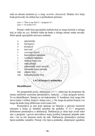Programski jezik C++ sa rešenim zadacim | PDF