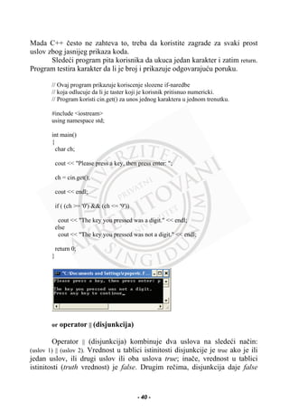 Programski jezik C++ sa rešenim zadacim | PDF