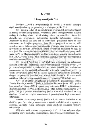 Programski jezik C++ sa rešenim zadacim | PDF