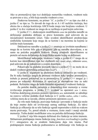 Programski jezik C++ sa rešenim zadacim | PDF