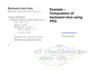 program slicing forward and backward for maintenance | PDF