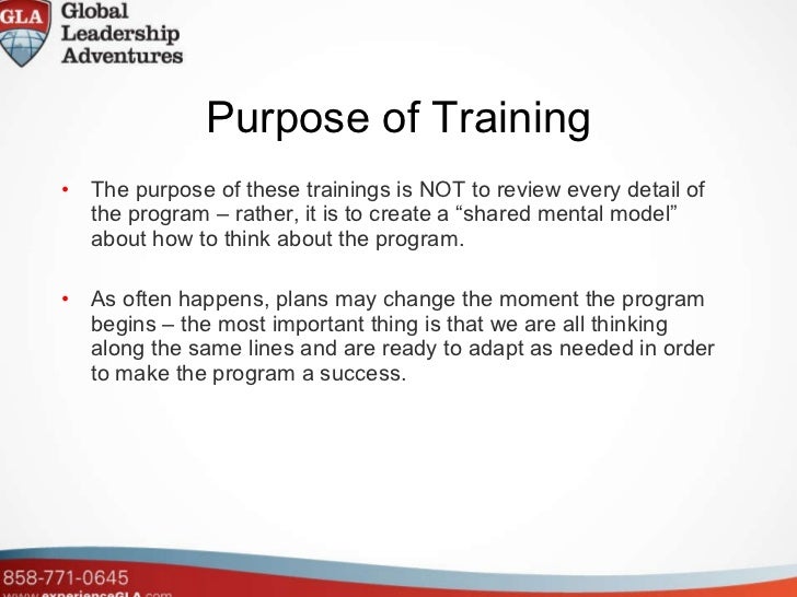 GLA Program staff training1overview 2011