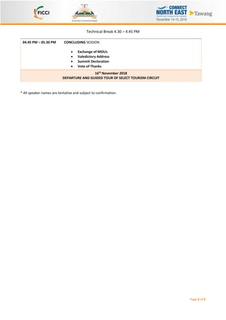 Connect North East 2018 Program structure | PDF